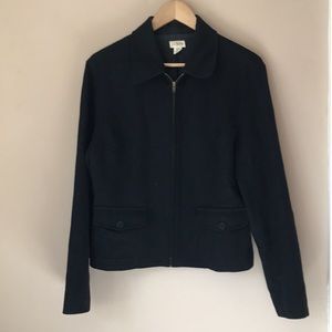 J Crew Black Wool Jacket Small